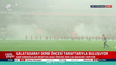 >Derbi öncesi G.Saray idmanını 10 bin kişi izledi!