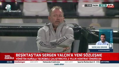 >Beşiktaş'tan Sergen Yalçın kararı! Sözleşmesi...