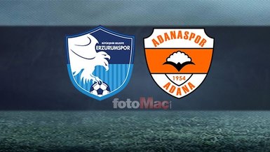 Erzurumspor - Adanaspor maçı ne zaman, saat kaçta, hangi kanalda?