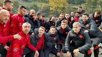 A Milli Takım maç öncesi Karadağ'da stres attı