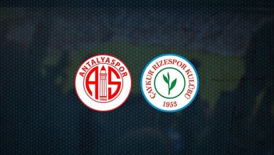Antalyaspor - Çaykur Rizespor maçı ne zaman, saat kaçta ve hangi kanalda canlı yayınlanacak? | Süper Lig
