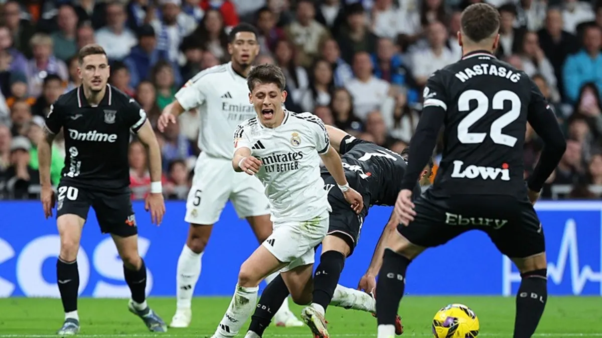 Arda Güler penaltı yaptırdı! Real Madrid-Leganes...