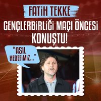 Fatih Tekke: Asıl hedefimiz...