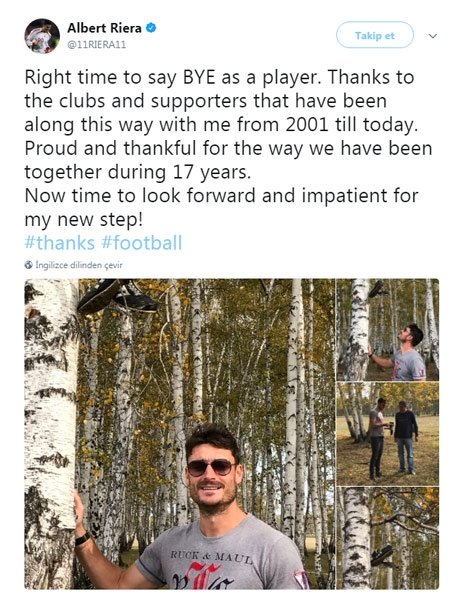 Albert Riera Futbola Veda Etti Son Dakika Galatasaray Haberleri Fotomac
