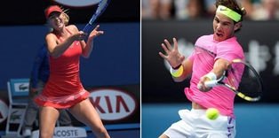 Sharapova ve Nadal çeyrek finalde