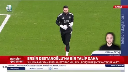 >Beşiktaş'ta Ersin Destanoğlu'na resmi teklif!