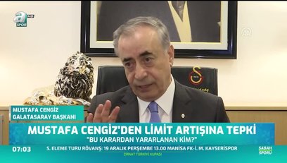 >Mustafa Cengiz'den limit artışına tepki
