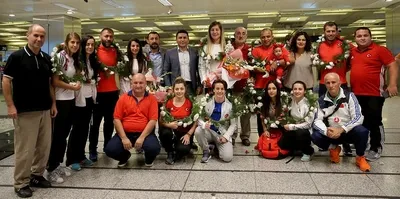 A Milli Kadın Güreş Takımı yurda döndü