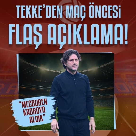 Fatih Tekke: Mecbur kadroya aldık