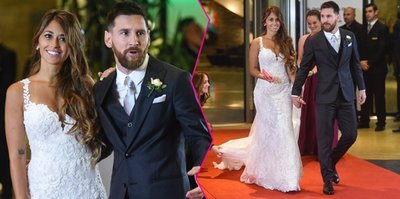 Messi evlendi