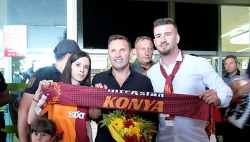 Galatasaray kafilesi Konya'ya geldi