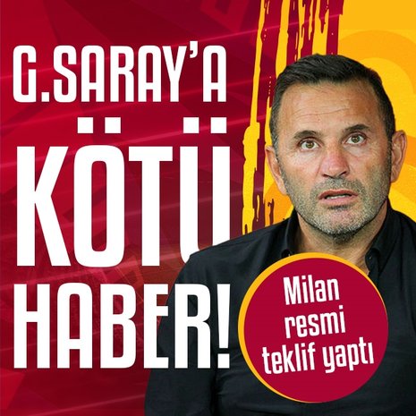 Galatasaray’a transferde kötü haber! Milan resmi teklif yaptı