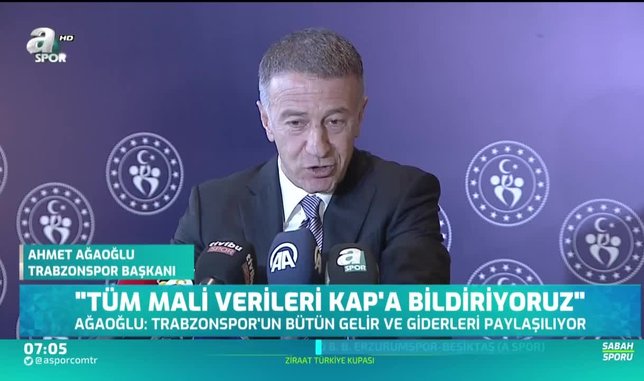 Ahmet Ağaoğlu: Tüm verileri KAP'a bildiriyoruz