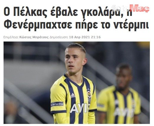 Yunanistan'da gündem Fenerbahçe ve Pelkas! "Çılgına çevirdi..."