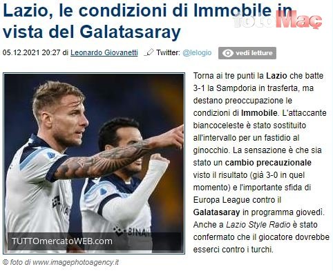 Son dakika spor haberi: Lazio'nun golcüsü Ciro Immobile Galatasaray'a karşı oynayacak mı? İşte yanıtı