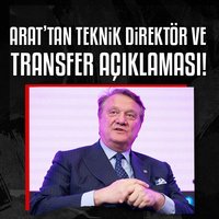 Arat'tan teknik direktör ve transfer açıklaması!