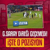 G.Saray direği geçemedi! İşte o pozisyon