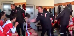 Futbolcuları tokatlayan antrenöre flaş ceza!