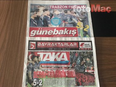 İşte Trabzon yerel basınında şampiyonluk yankıları!