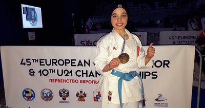 Kendini korumak için başladığı karatede Avrupa şampiyonu oldu