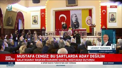 Mustafa Cengiz'in Galatasaray Başkanlığı adaylığından çekilmesini Levent Tüzemen yorumladı