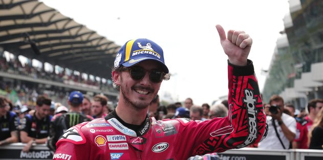 Il pilota italiano Francesco Bagnaia vince il Gran Premio della Malesia MotoGP!