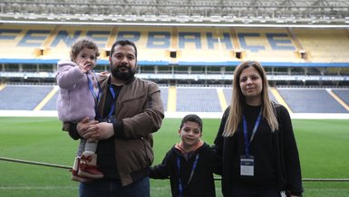 Fenerbahçe Kulübü enkazdan kurtarılan Kuzey Koşar ve ailesini Ülker Stadı'nda ağırladı