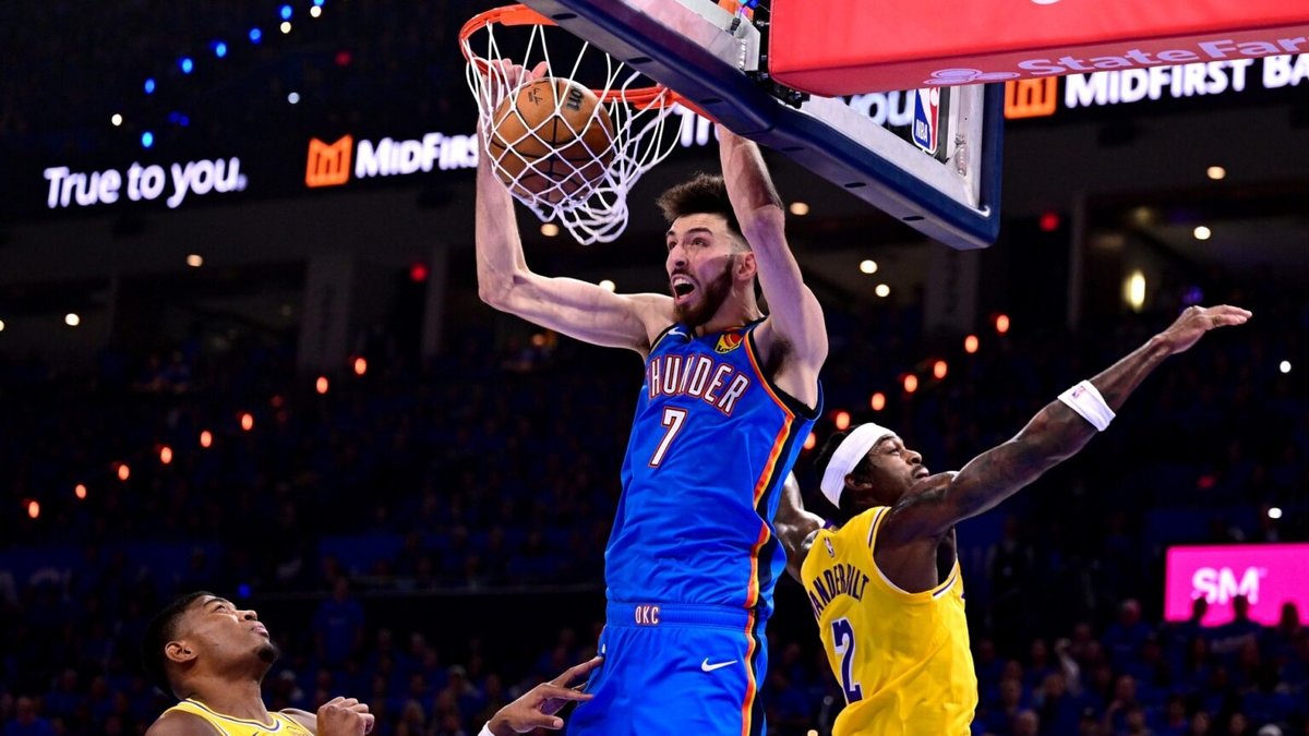 NBA'de Thunder, Lakers'ı 108-90 yenerek seride 1-0 öne geçti!