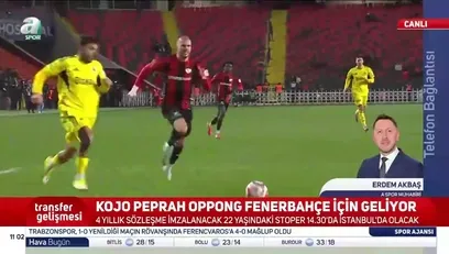 >Kojo Peprah Oppong F.Bahçe için geliyor!