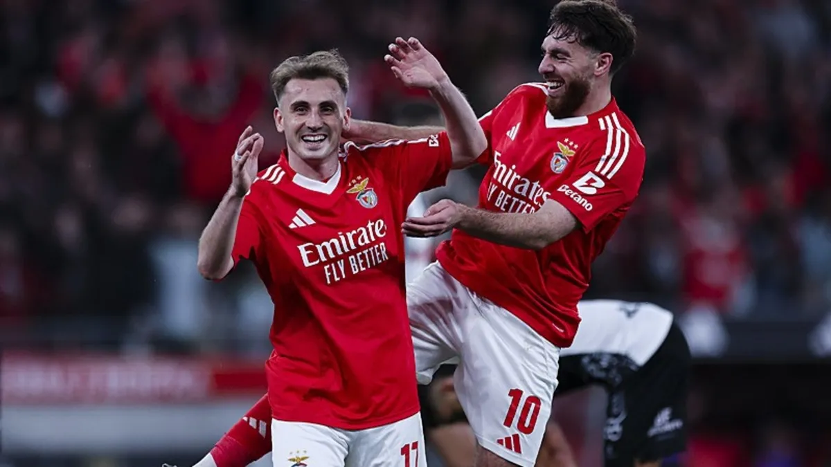 Kerem Aktürkoğlu'ndan Benfica formasıyla duble!