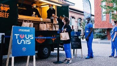 PSG, Fransa'da sağlık çalışanlarına ücretsiz yemek dağıtmaya devam ediyor