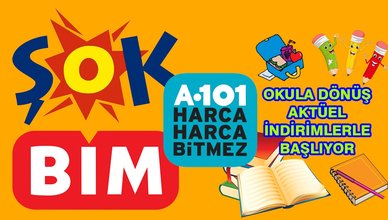 AKTÜEL ÜRÜNLERDE KIRTASİYE İNDİRİMİ | Kırtasiye malzemeleri BİM - ŞOK - A101