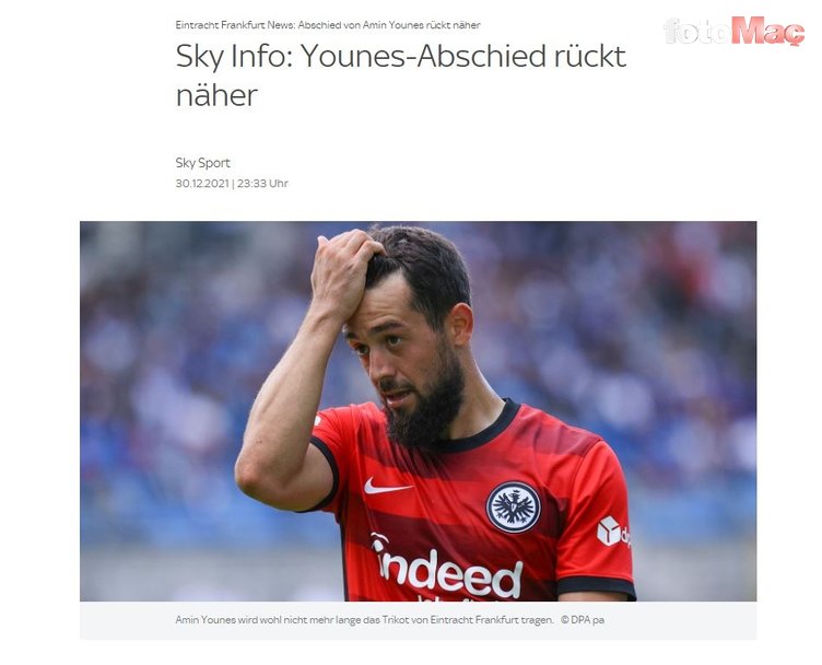 Son dakika transfer haberleri: Amin Younes için Türkiye iddiası! Frankfurt'tan ayrılıyor