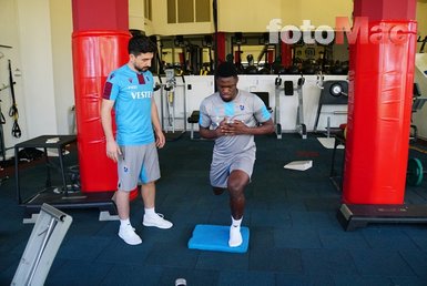 Trabzonspor’da sakatlığı geçen Ekuban, Obi Mikel ve Onazi özel antrenman yaptı