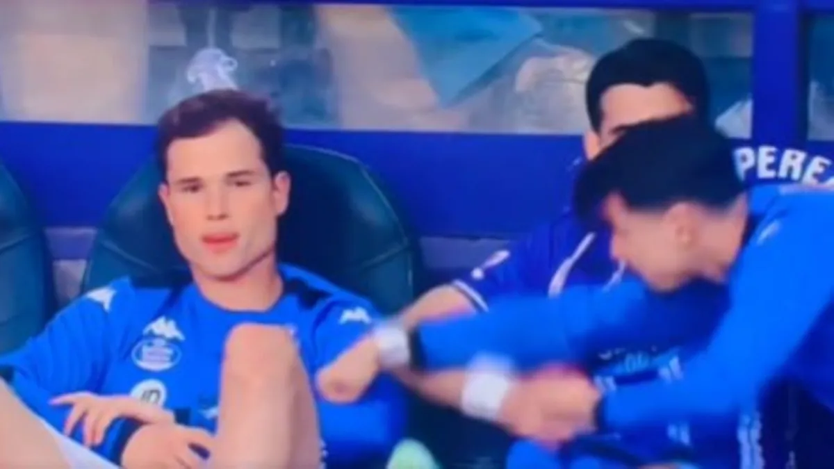 Real Vallodolid yedek kulübesinde şok anlar! Luis Perez...