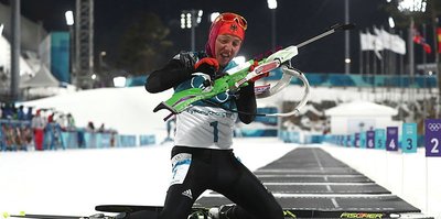Laura Dahlmeier tarihe geçti