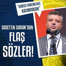 <p>Fenerbahçe Başkanı Sadettin Saran, TFF'nin bahis sevklerini açıklamasının ardından konuştu.</p>
<p><strong>İşte Sadettin Saran'ın o sözleri:</strong></p>
<p>Zorbay Küçük ismine şaşırmadık, dediğim gibi daha isimler çıkacak. Yeri gelince konuşacağız. Sadece hakemlerle kalmayacak. Bu iş başka yerlere de gidecek. Takipçisiyiz. Ortaya çıkaranları kutluyoruz. Türk futbolunda temiz fırsat adına, içimizdeki kirli insanlardan kurtulmak adına bir fırsat. Hak yememeye özen gösteren bir kulüp olarak gelişmelerden son derece mutluyuz.</p>
<p> </p>
<p> </p>