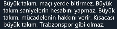Beşiktaş - Trabzonspor maçına tepkiler!