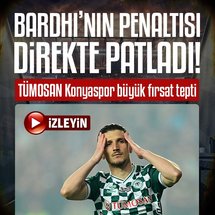 Bardhi'nin penaltısı direkte patladı!