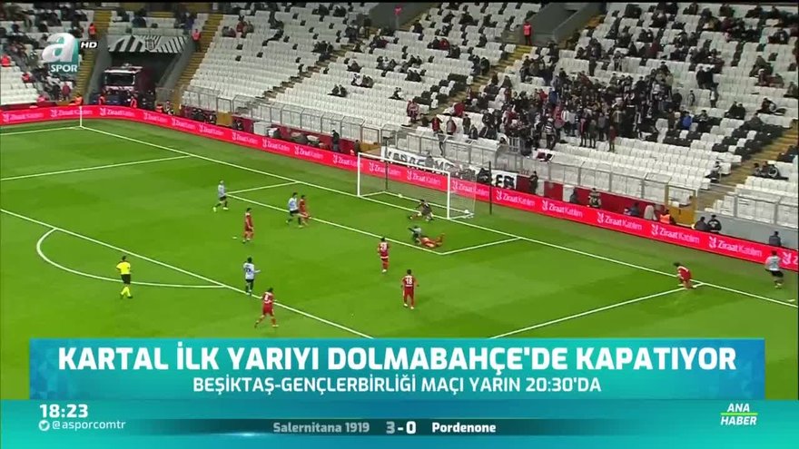 Kartla ilk yarıyı Dolmabahçe'de kapatıyor