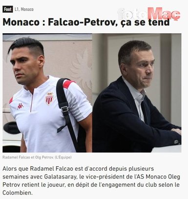 Monaco Falcao’yu kandırdı!