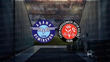 Adana Demirspor - Fatih Karagümrük maçı ne zaman, saat kaçta ve hangi kanalda canlı yayınlanacak? | Trendyol Süper Lig