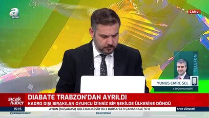 >Diabate izinsiz olarak Trabzon'dan ayrıldı