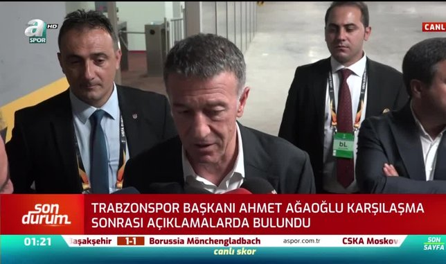 Ahmet Ağaoğlu: Trabzon'un gözü zirvededir
