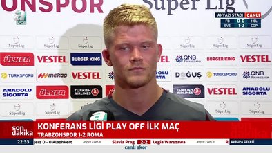 Trabzonspor Roma maçının ardından Cornelius'dan gözdağı!