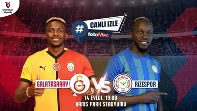 GALATASARAY MAÇI CANLI İZLE | Galatasaray - Rizespor maçı hangi kanalda canlı yayınlanacak? Saat kaçta?