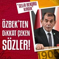Dursun Özbek: Gelirde rekor kırdık!