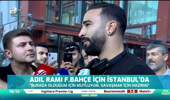 Adil Rami Fenerbahçe için İstanbul'da
