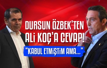 Dursun Özbek'ten Ali Koç'a cevap!