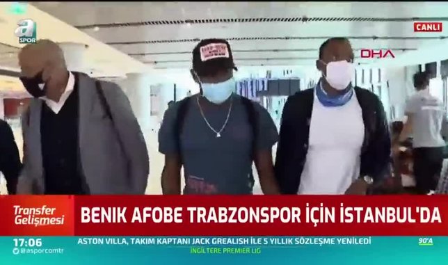 Trabzonspor'un yeni transferi Benik Afobe İstanbul'a geldi! İşte o görüntüler...